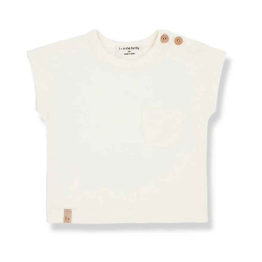 1   IN FAMILY MILES ECRU TSHIRT SET