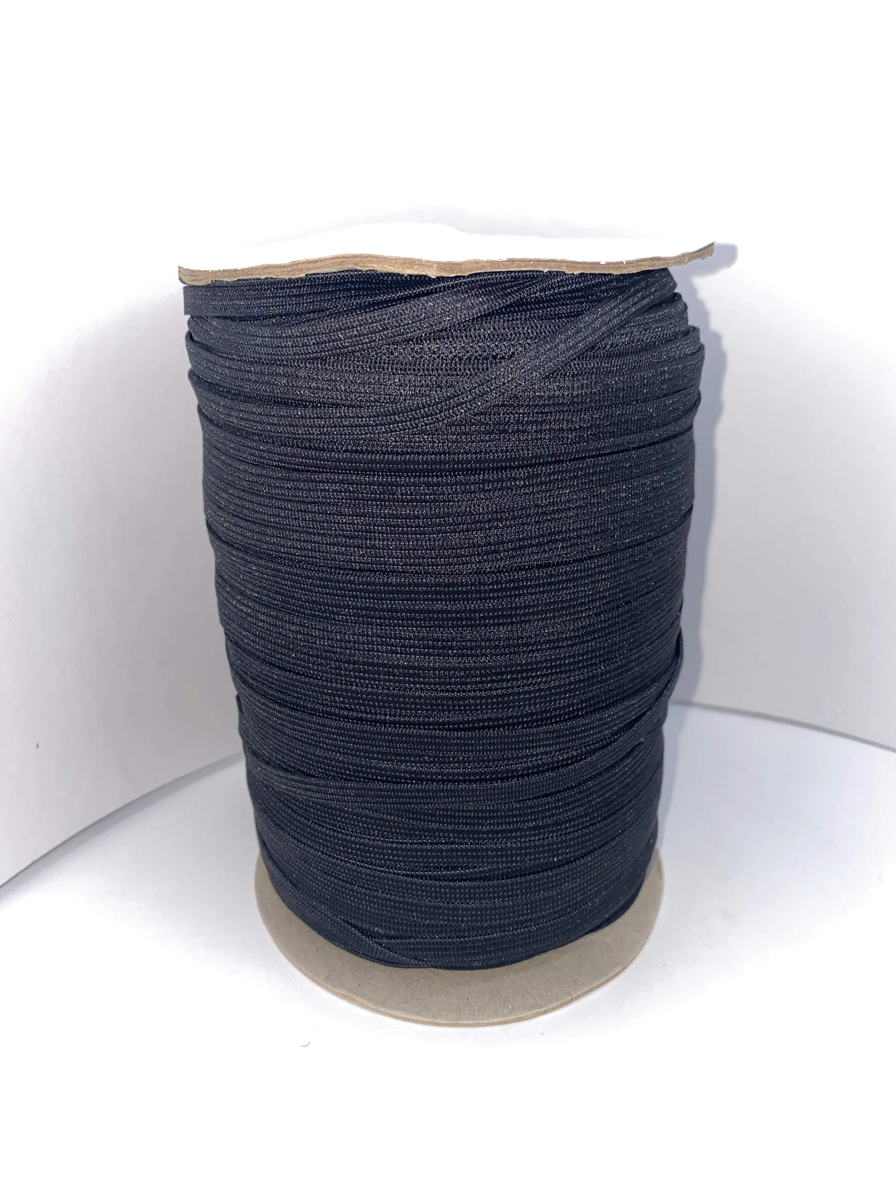 1/4" Black Knitted Elastic