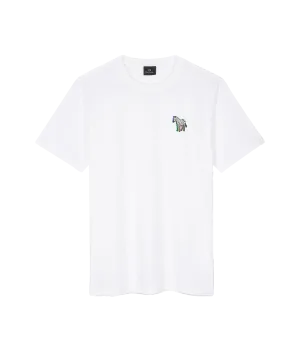 3D Zebra Print T-Shirt - White