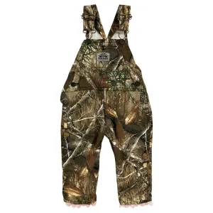 #428 Girls Realtree® Kids Playwear Pink Ruffle Bib Overalls - MADE IN USA
