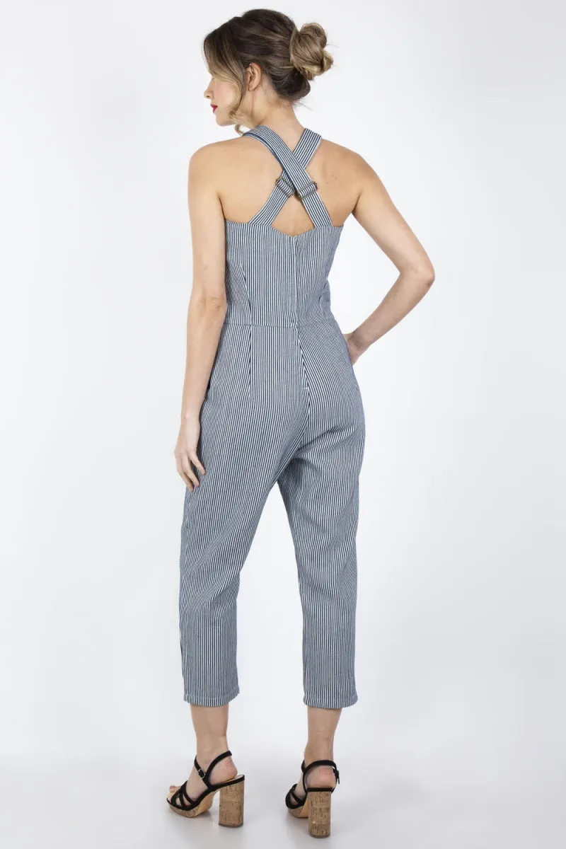 Anthea Stripe Overalls