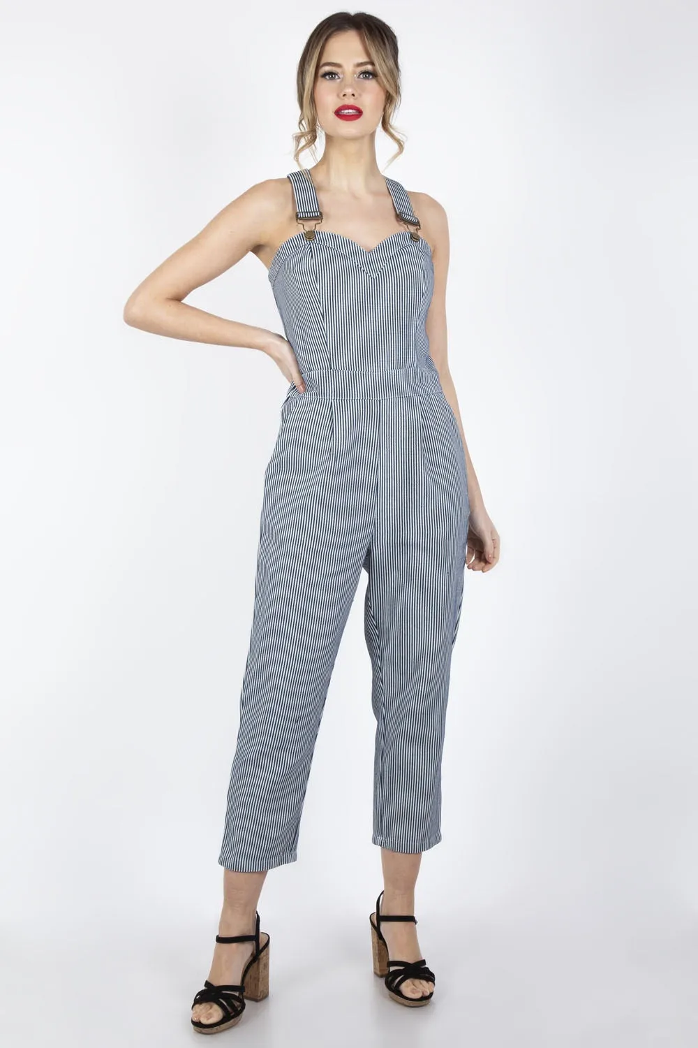 Anthea Stripe Overalls