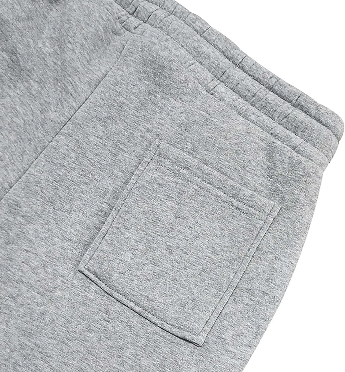 Baggy Cargo Sweatpants for Men Drawstring Waist Fleece Lined Joggers with Pockets Soft Athletic Workout Track Pants