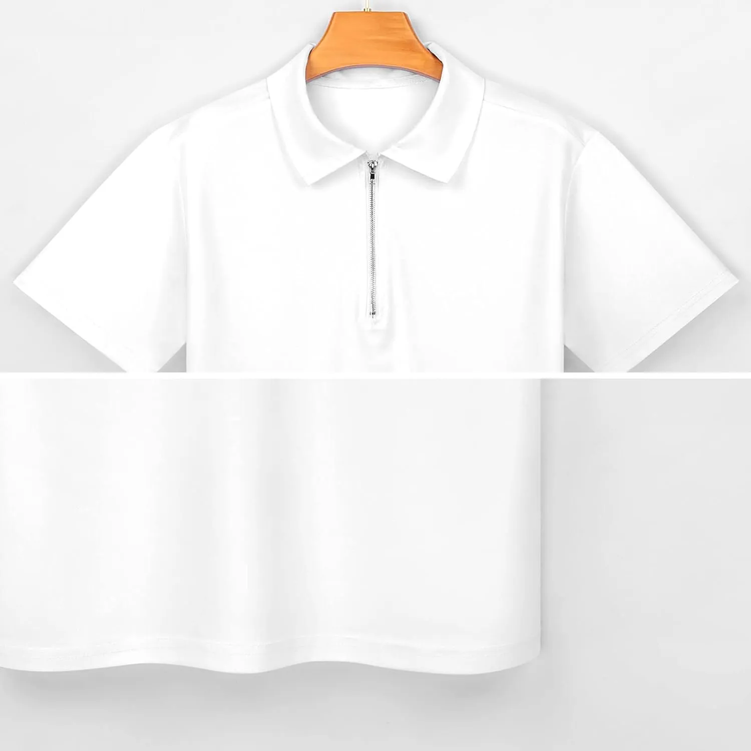 Bee Kind Trendy Polo Shirts for Men Short Sleeve Lapel Collar Zipper T-Shirts Outdoor Sports