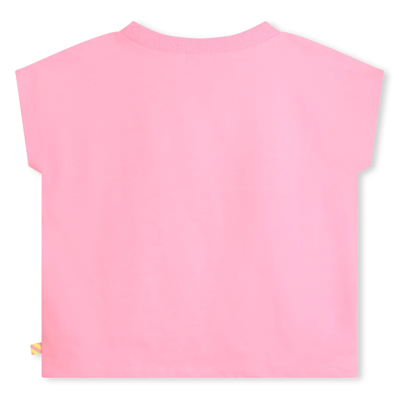 BILLIEBLUSH PINK SS TSHIRT WITH ICE CREAM TRUCK GRAPHICS