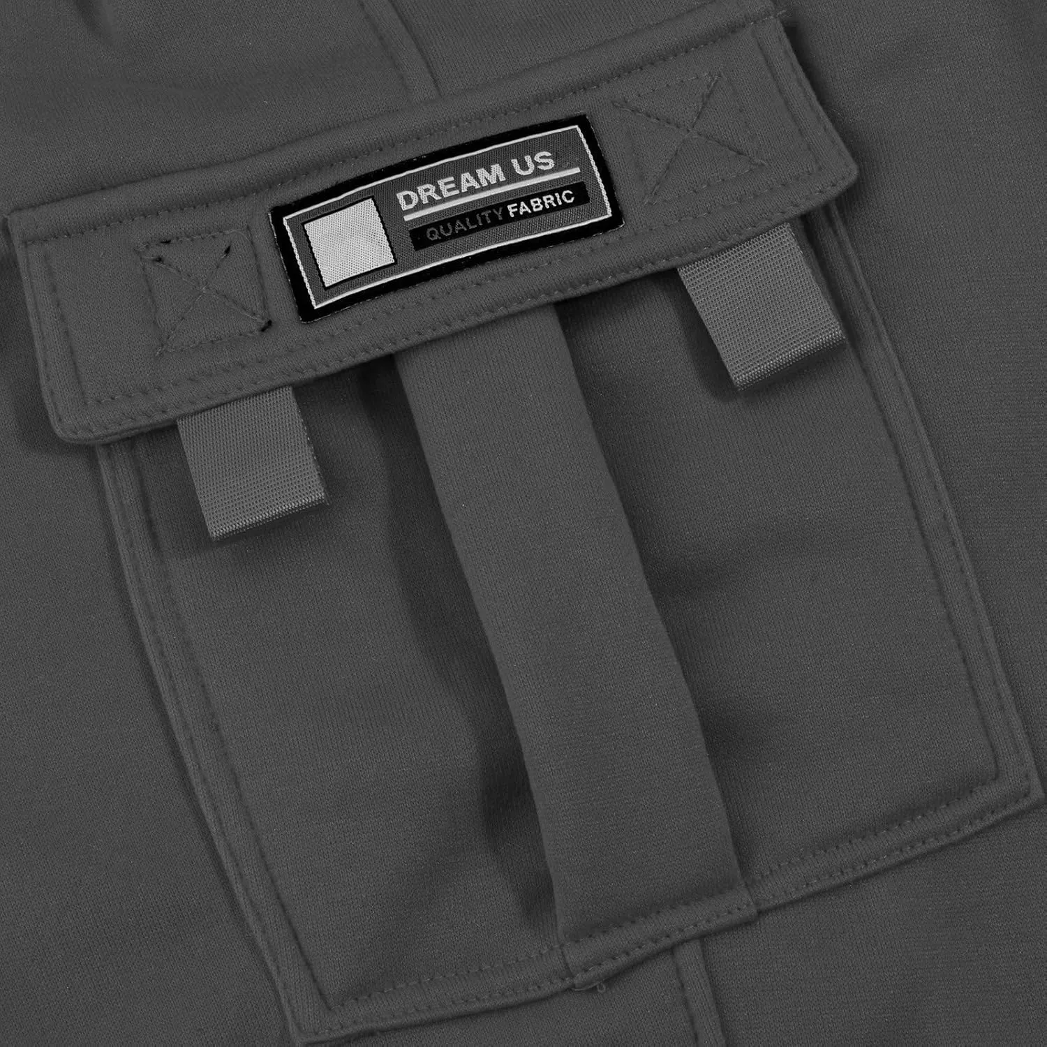Casual Cargo Sweatpants for Men Plus Size Drawstring Waist Open Bottom Sweatpants Baggy Lounge Pants with Pockets