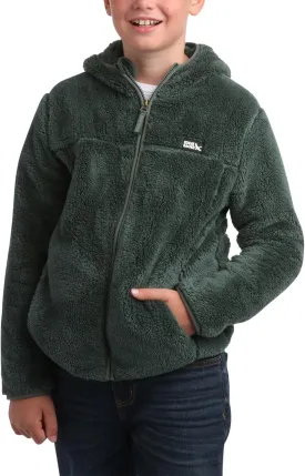 Eddie Bauer Kids' Zip Up - Kids' Full Zip Ultra Soft Sherpa Fleece Hoodie Sweatshirt for Boys and Girls (5-20)