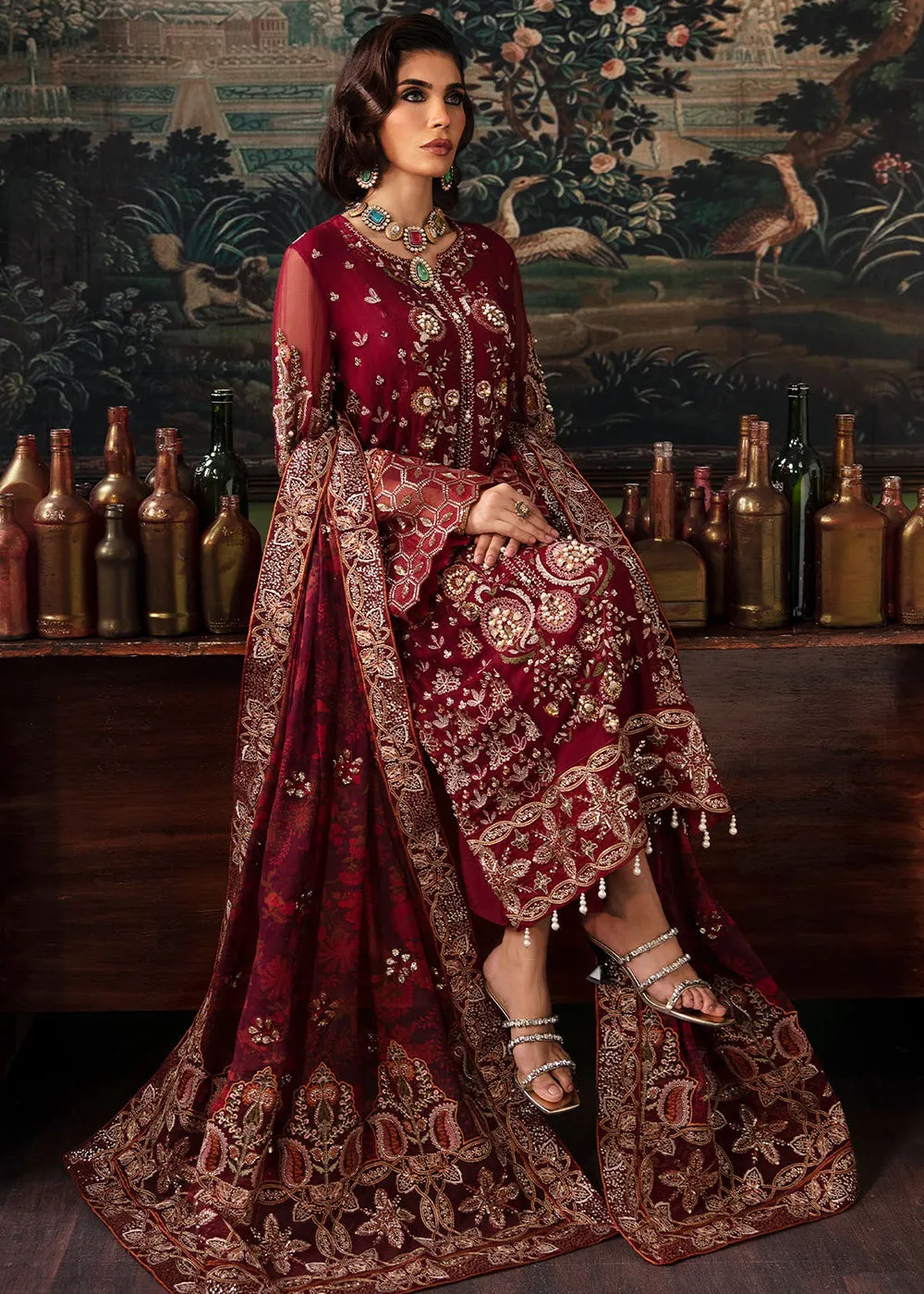 Elanora Embroidered Formals' 23 by Nureh | NEL-33