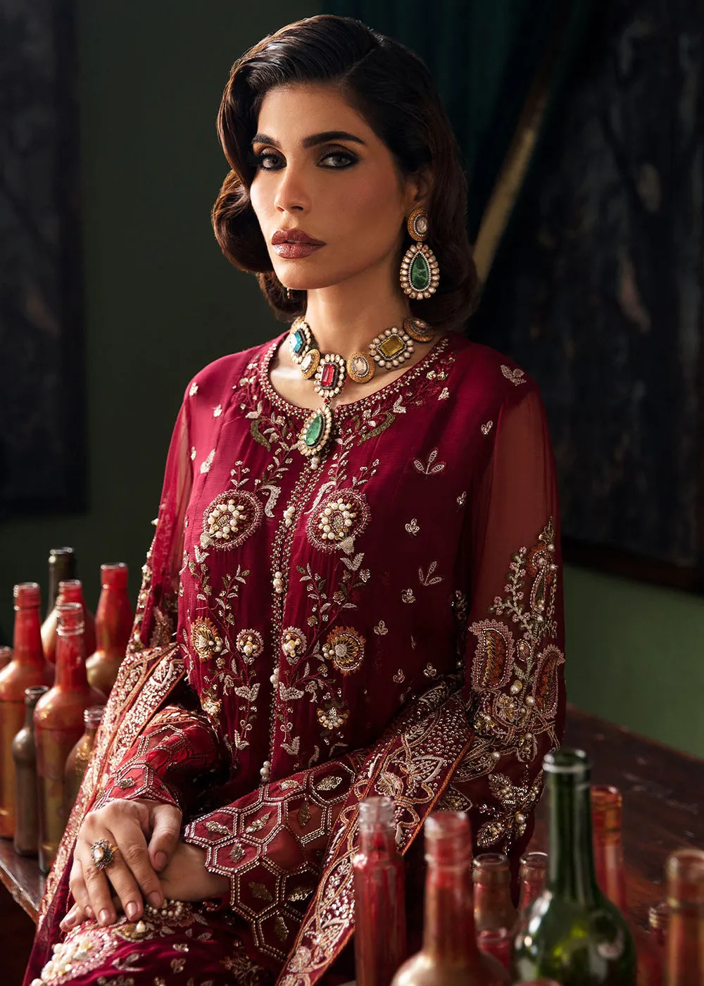Elanora Embroidered Formals' 23 by Nureh | NEL-33
