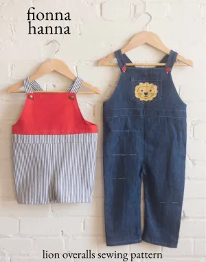 Fiona Hanna Sewing Patterns - Lion Overalls