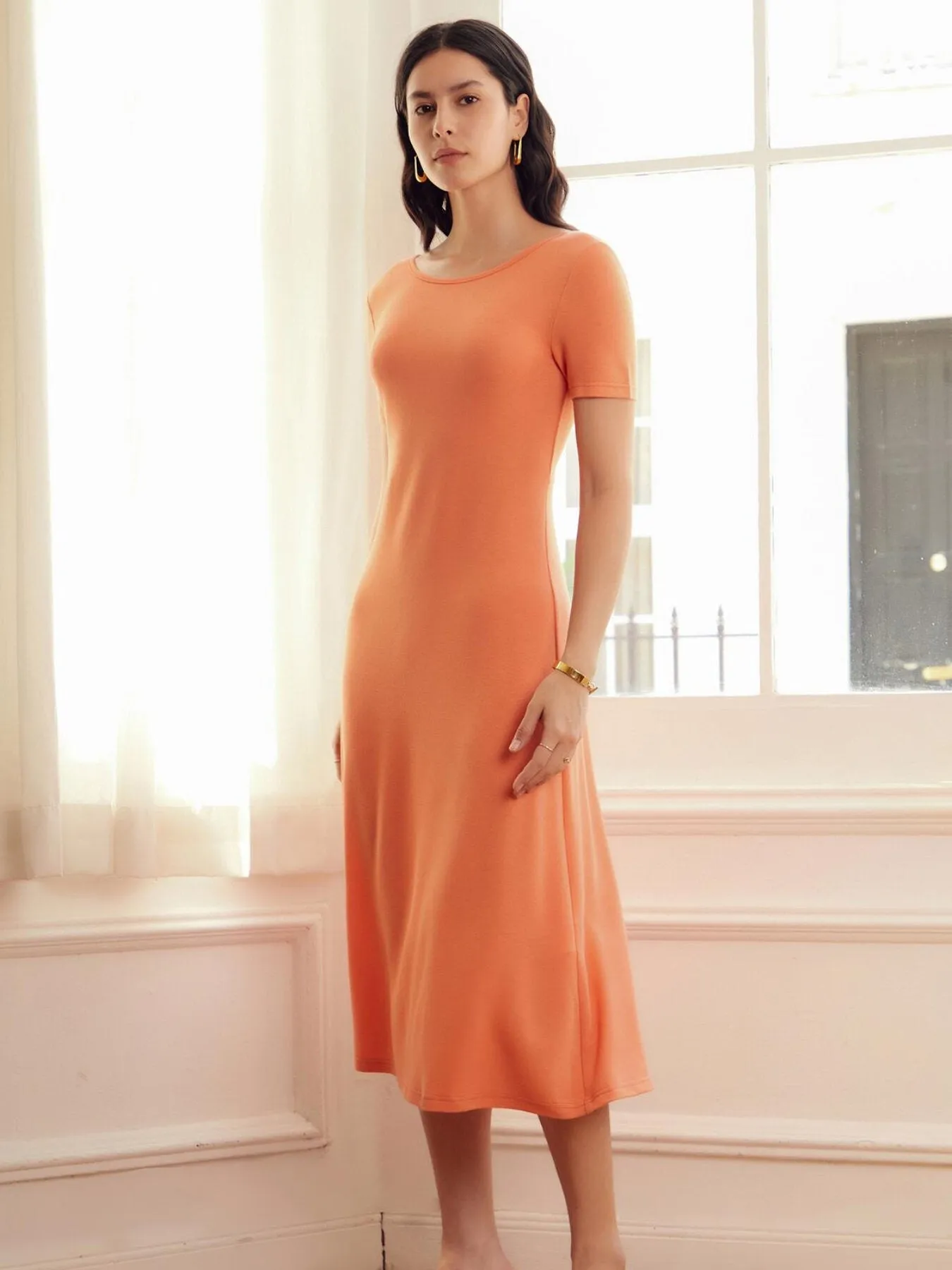 Floral Backless U Neck Long Cami Maxi Dress