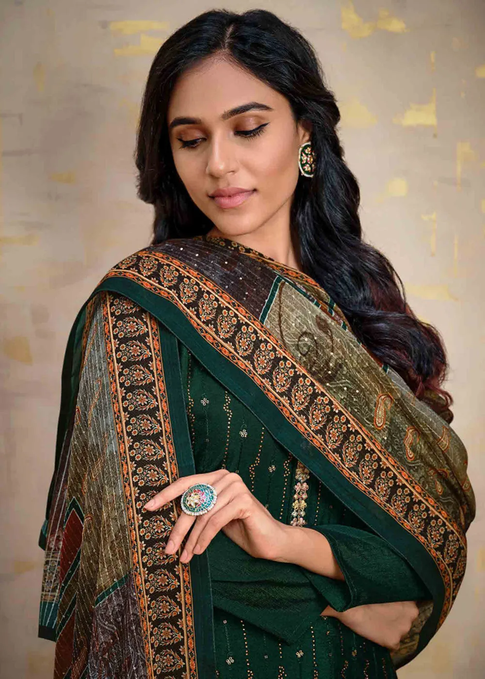 Green Chinnon Pant Style Wedding Ceremony Suit