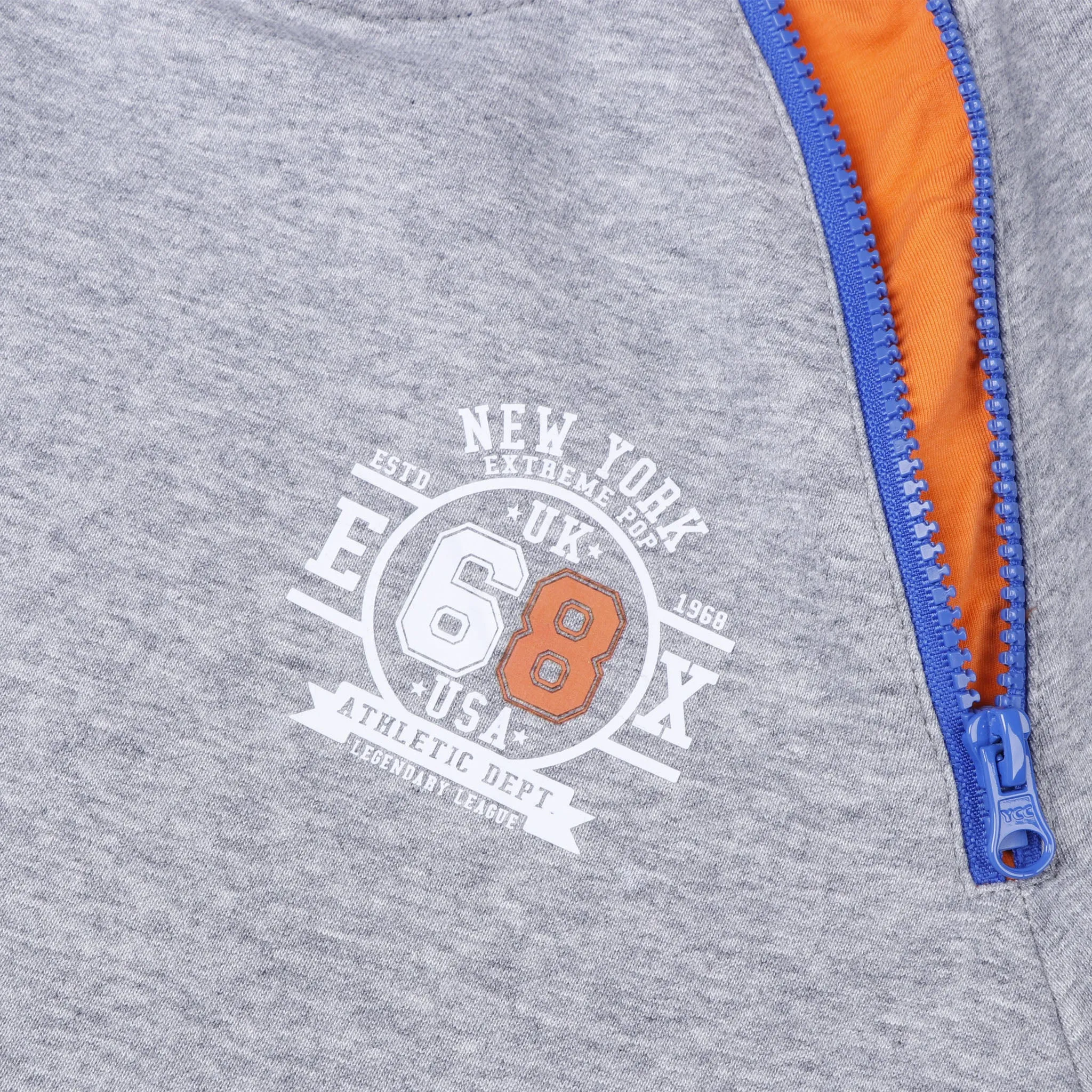 High Neck Dual-Zip Sweatshirt