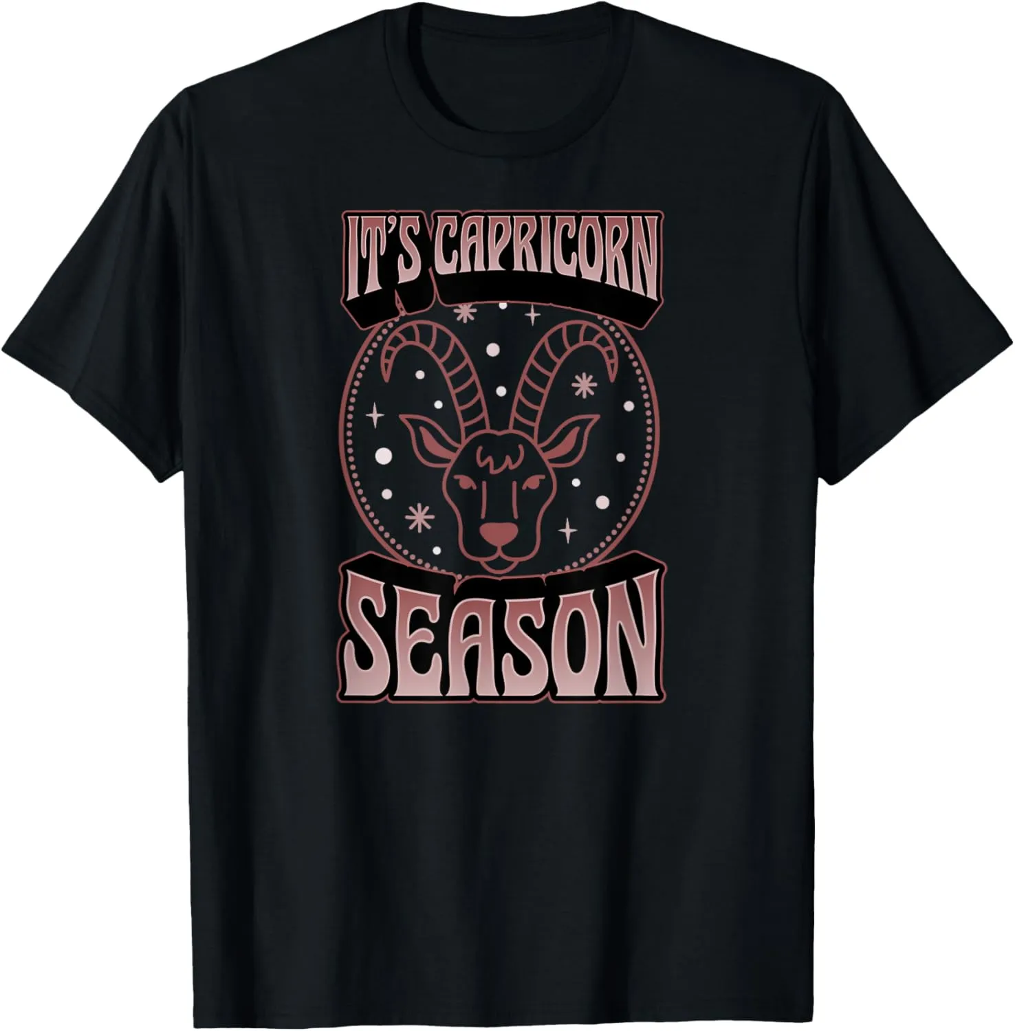 It's Capricorn Season Retro Astrology Zodiac Sign T-Shirt