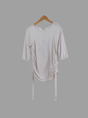 Junya Watanabe Comme des Garcons SS03 white floral print parachute strap tshirt