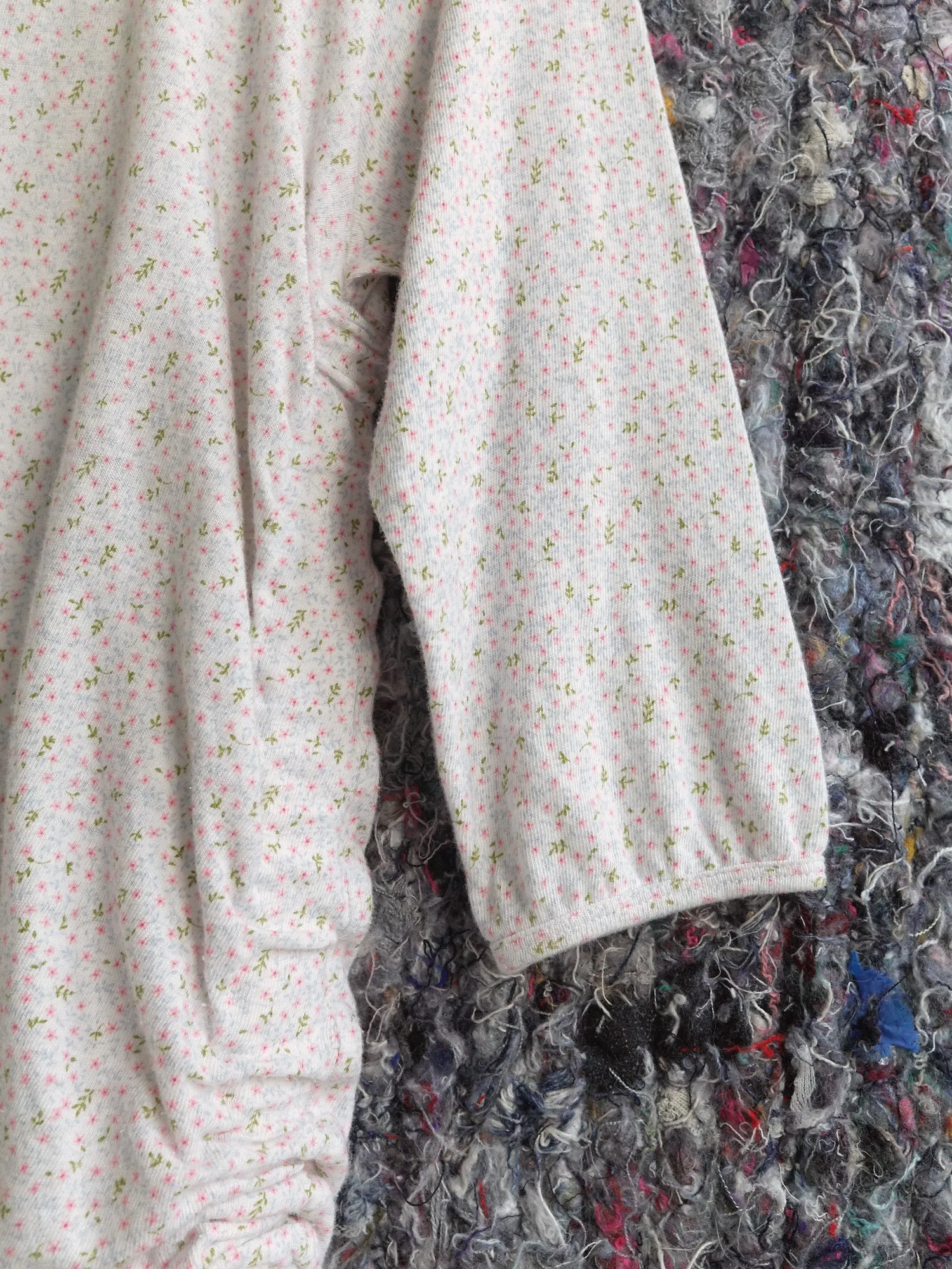 Junya Watanabe Comme des Garcons SS03 white floral print parachute strap tshirt