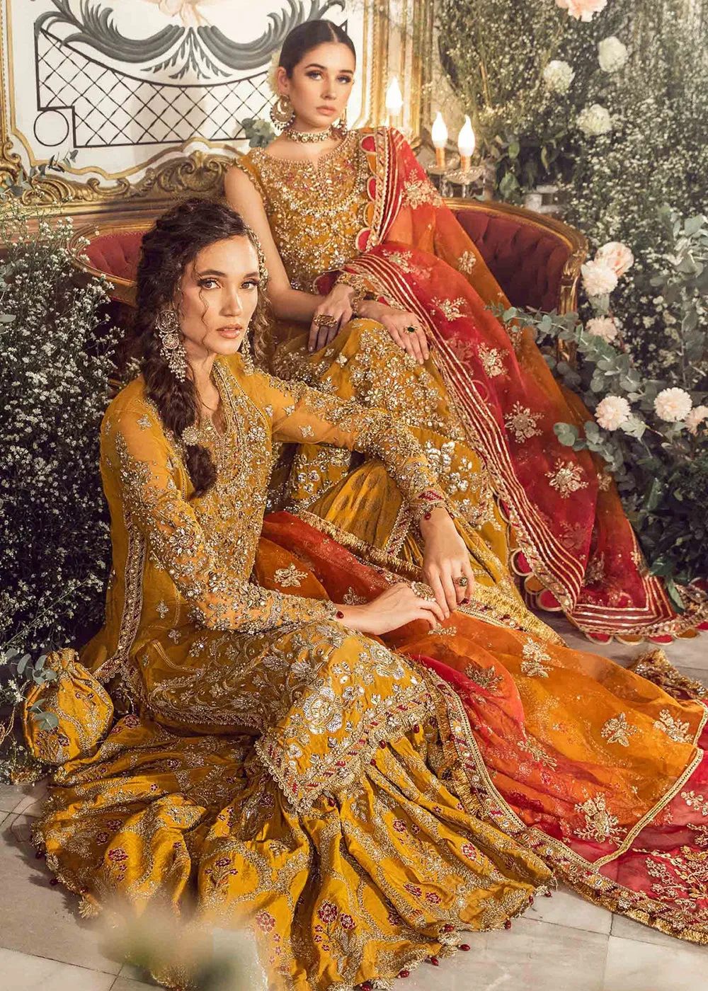 Mbroidered Wedding 2023 by Maria B | Mustard BD-2707