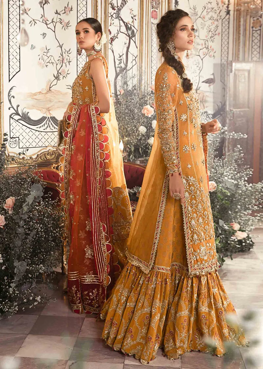 Mbroidered Wedding 2023 by Maria B | Mustard BD-2707