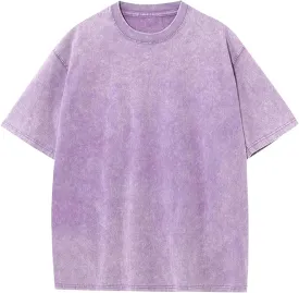 Men Oversized Cotton T Shirts Acid Washed Vintage Unisex Tee Loose Fit Short Sleeve Casual Streetwear Baggy Basic Tops