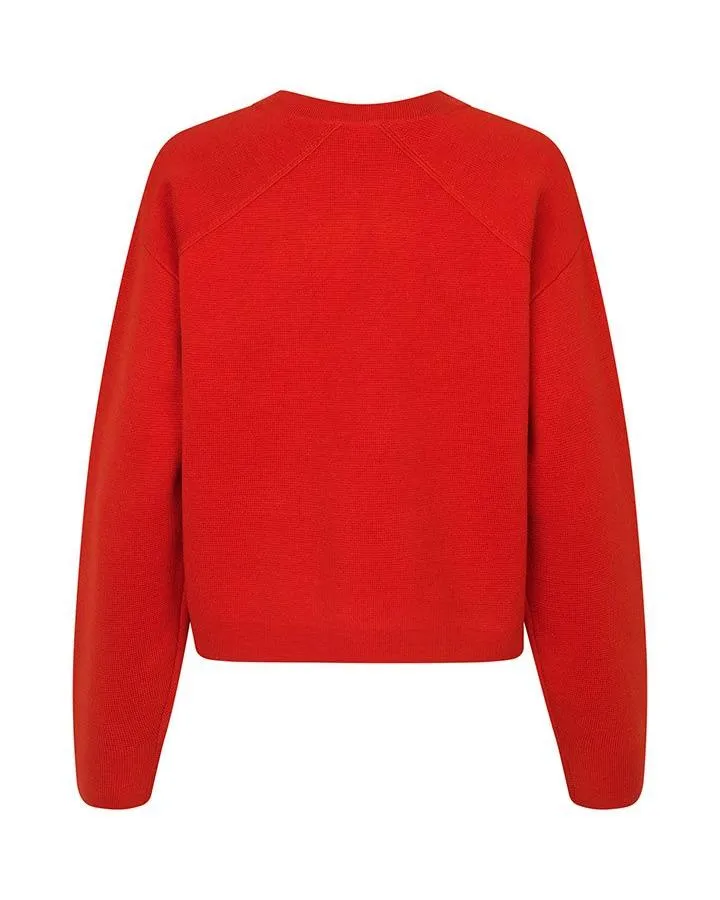 MERVI-M ARD KNIT | HIBISCUS RED