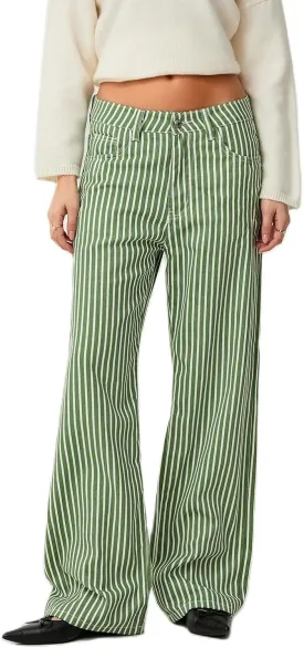 Mxiqqpltky Y2k Striped Bell Bottom Jeans Women High Waisted Boyfriend Denim Pants Baggy Wide Leg Stretchy Bootcut Flare Jeans