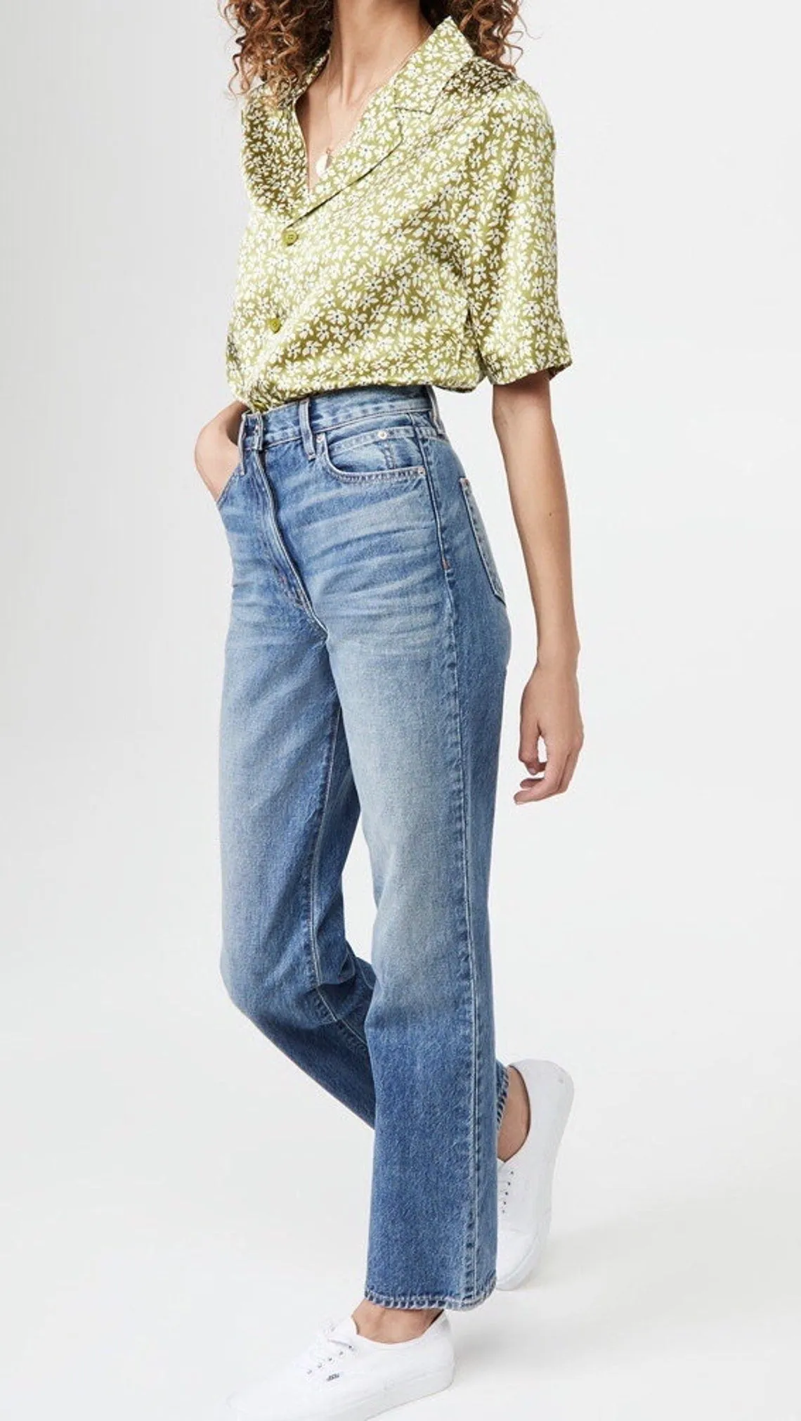 Nonothing| 100% pure silk short sleeves floral print blouse