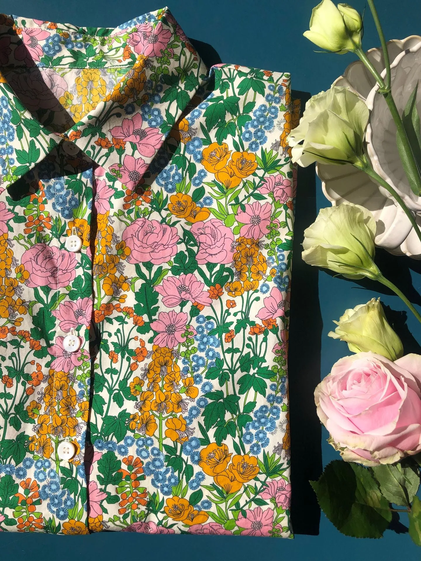 Nonothing| Women's cotton liberty print shirt in multi color