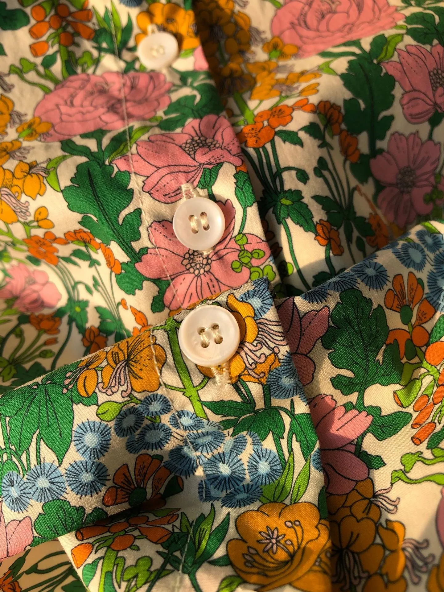 Nonothing| Women's cotton liberty print shirt in multi color