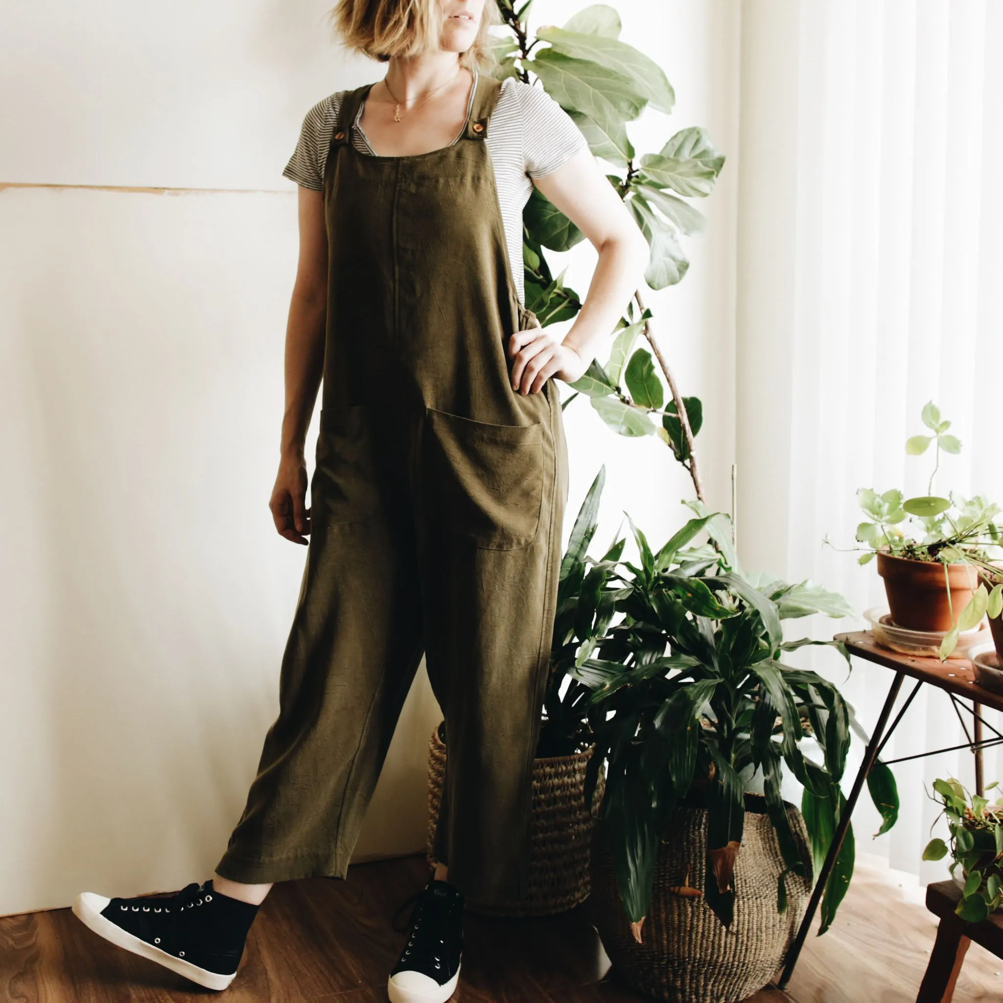 otis overalls | washed olive