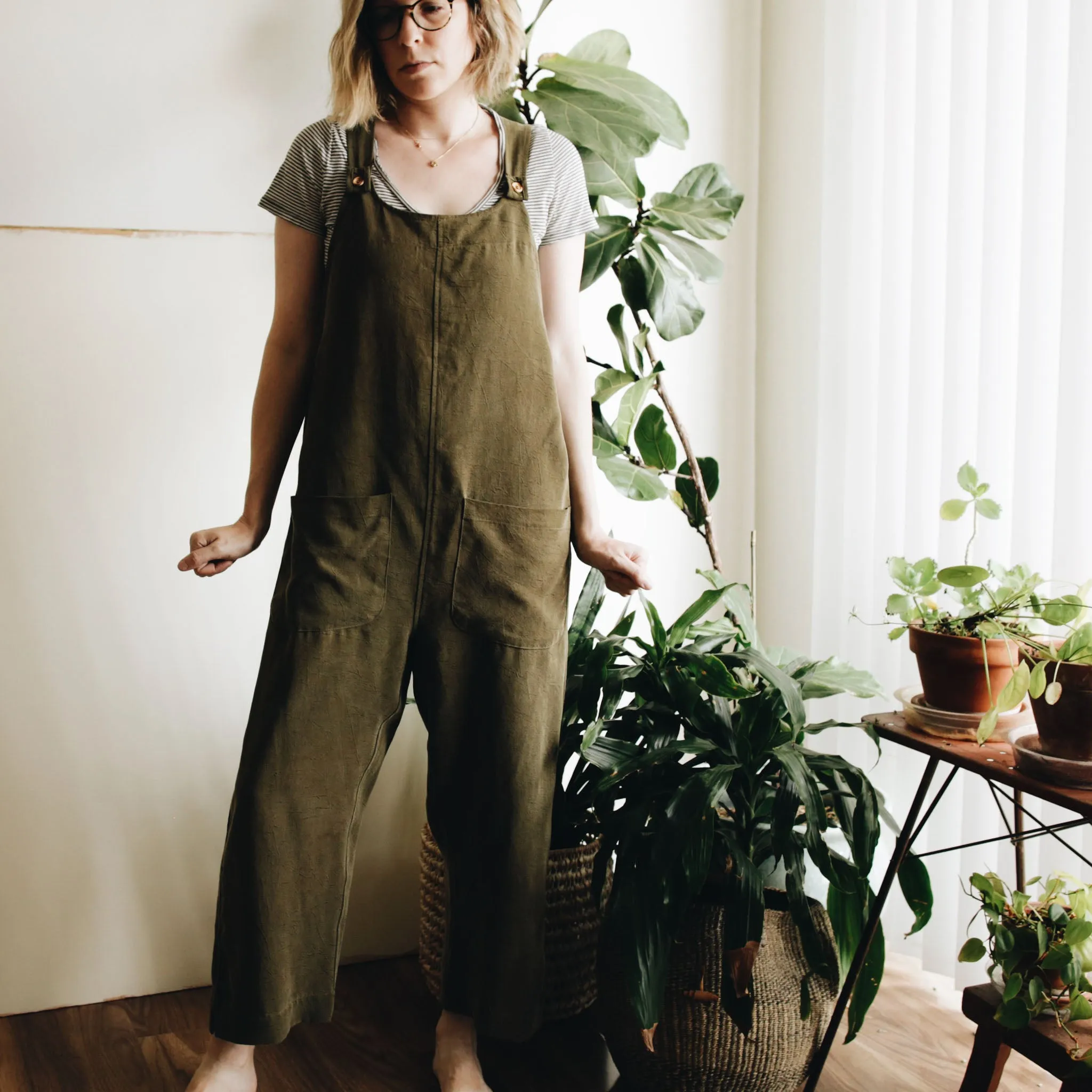 otis overalls | washed olive