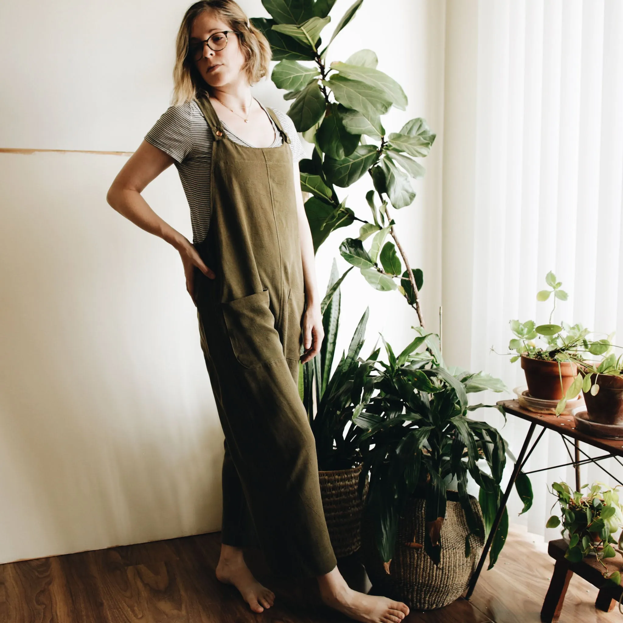 otis overalls | washed olive