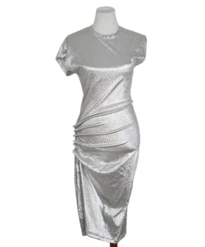 Paco Rabanne Silver Lurex Dress sz 4