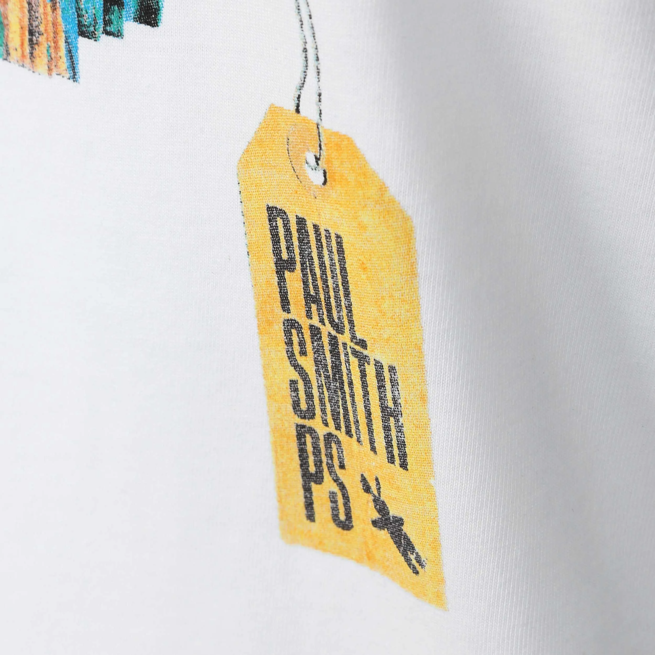 Paul Smith Wooden Skull T Shirt in White