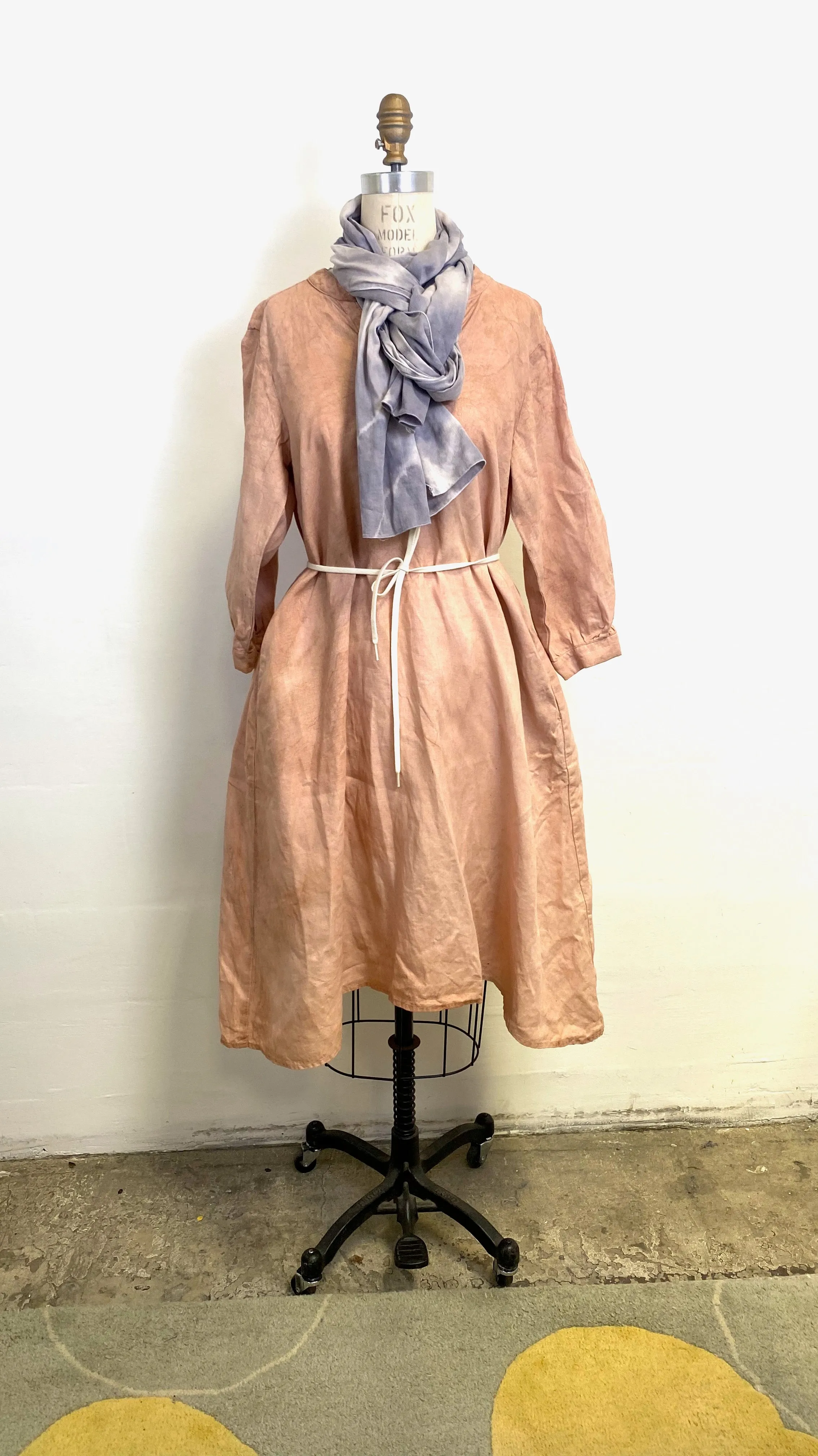 Peach Organic Linen Celeste Dress with Pockets - The Perfect Dress for Every Occasion