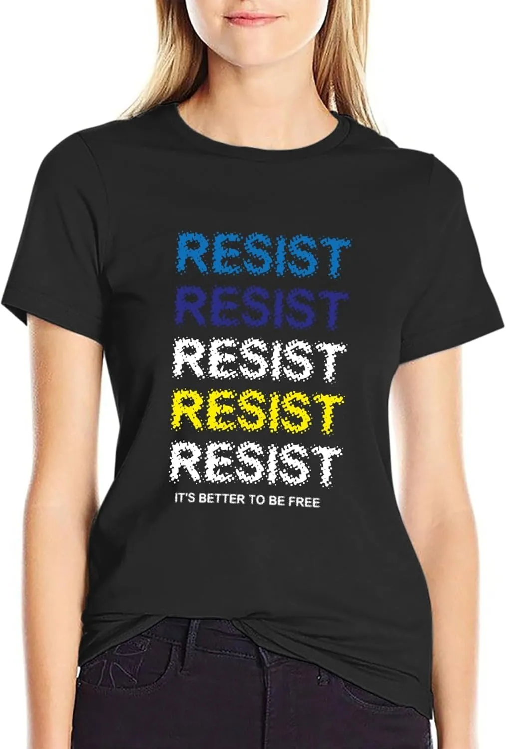 Resist T-Shirt for Women  Bold Graphic Protest Tee Streetwear Empowerment Shirt Activist Style Made in USA