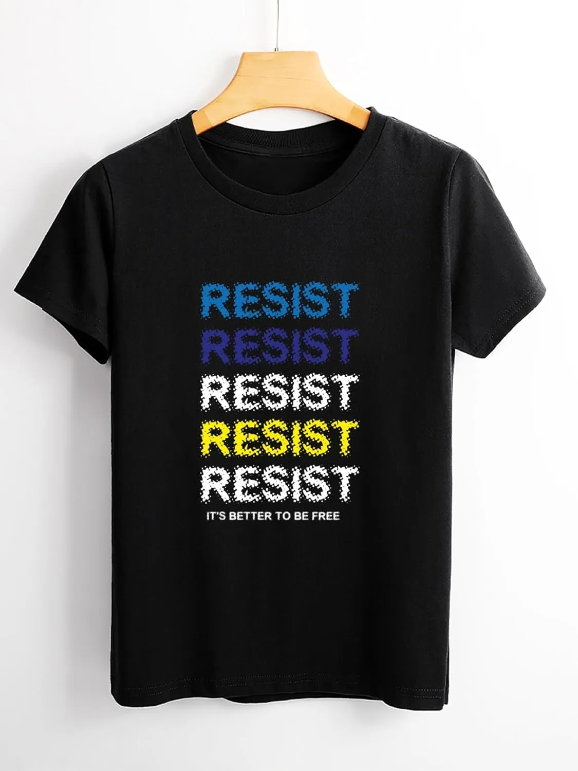 Resist T-Shirt for Women  Bold Graphic Protest Tee Streetwear Empowerment Shirt Activist Style Made in USA