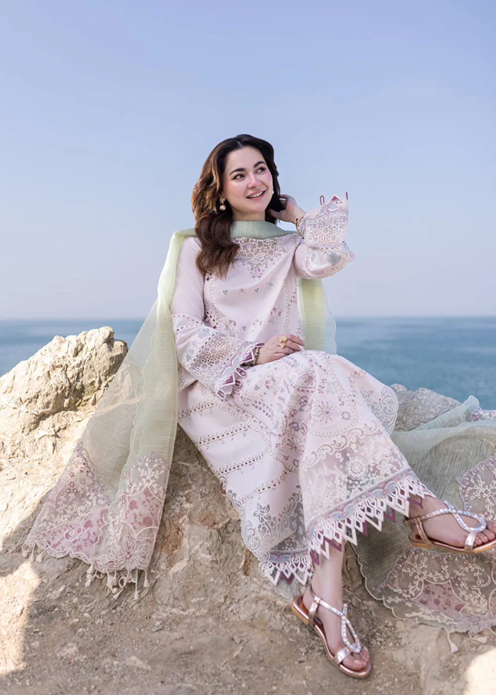Sahil Kinare Luxury Lawn '24 by Qalamkar | FP-08 NIA