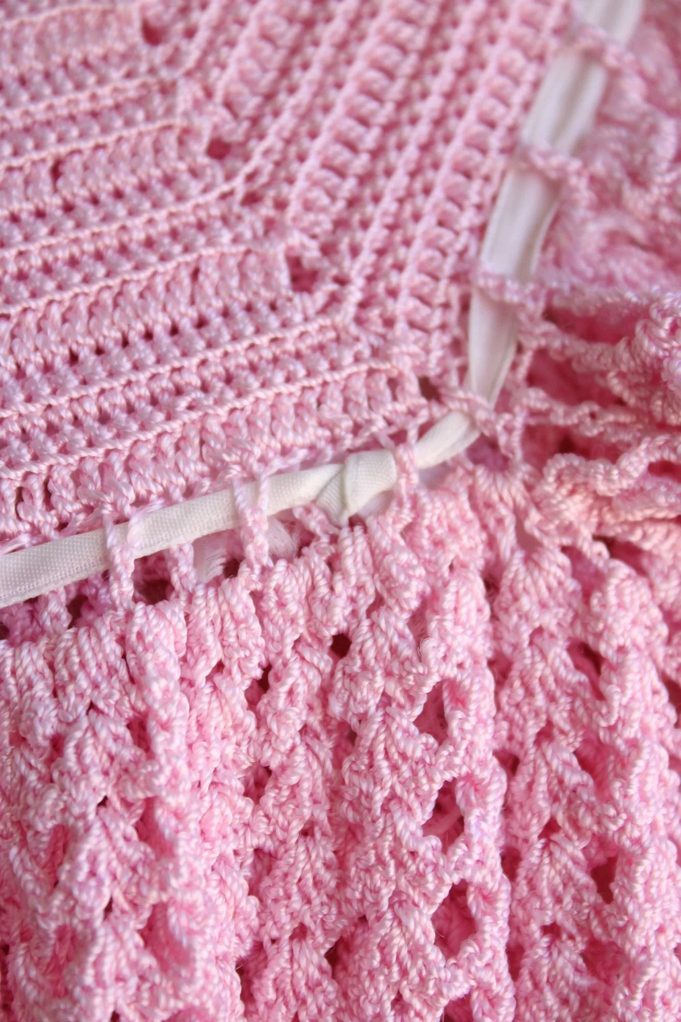 Vintage Pink Little Girls Frock