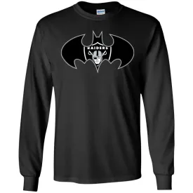 We Are The Oakland Raiders Batman Nfl Mashup Men Long Sleeve Shirt