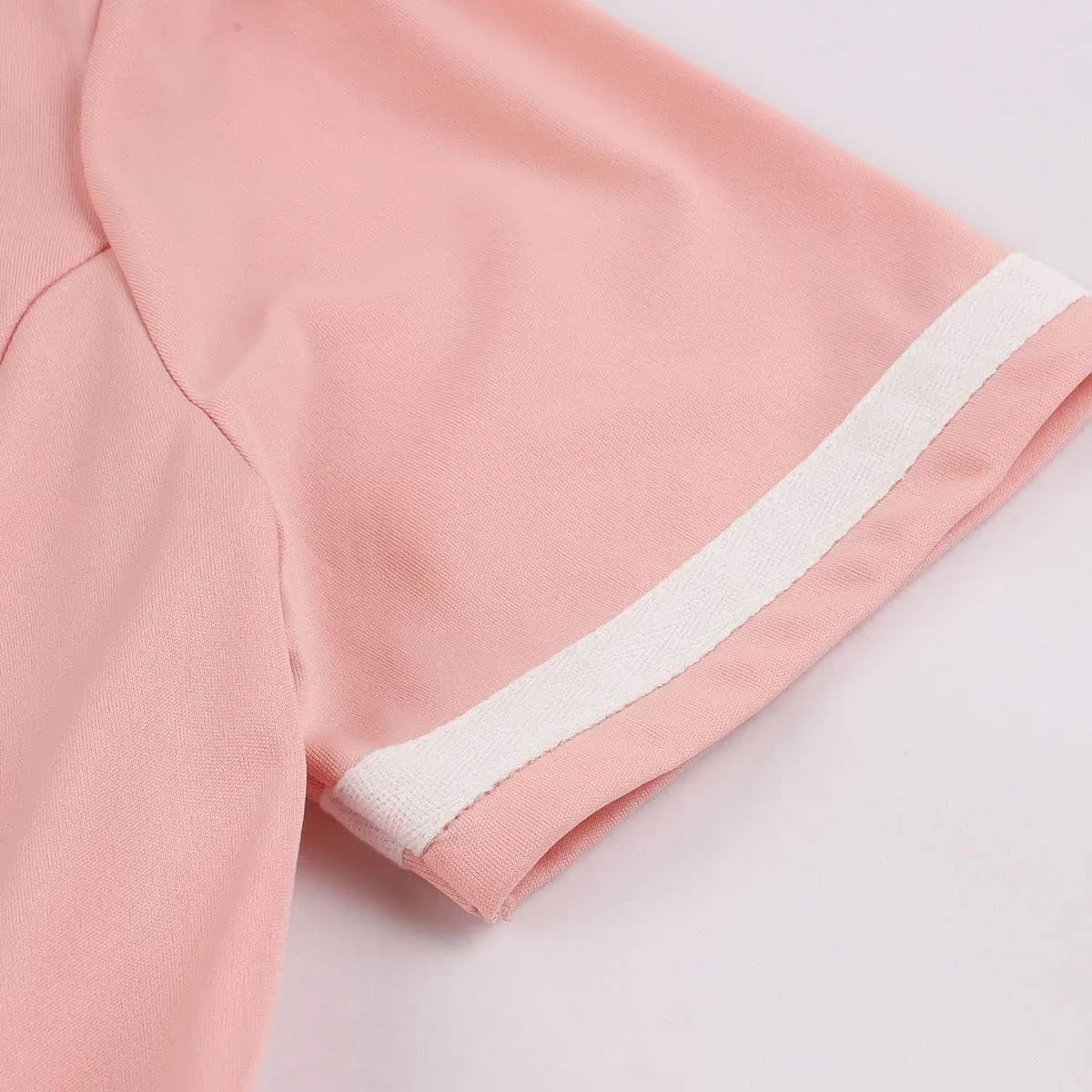 Women Short Sleeve 1950s Retro Vintage Cocktail Party Swing Dress Polka Dot Audrey Dress Casual A-Line Work Dress with Belt