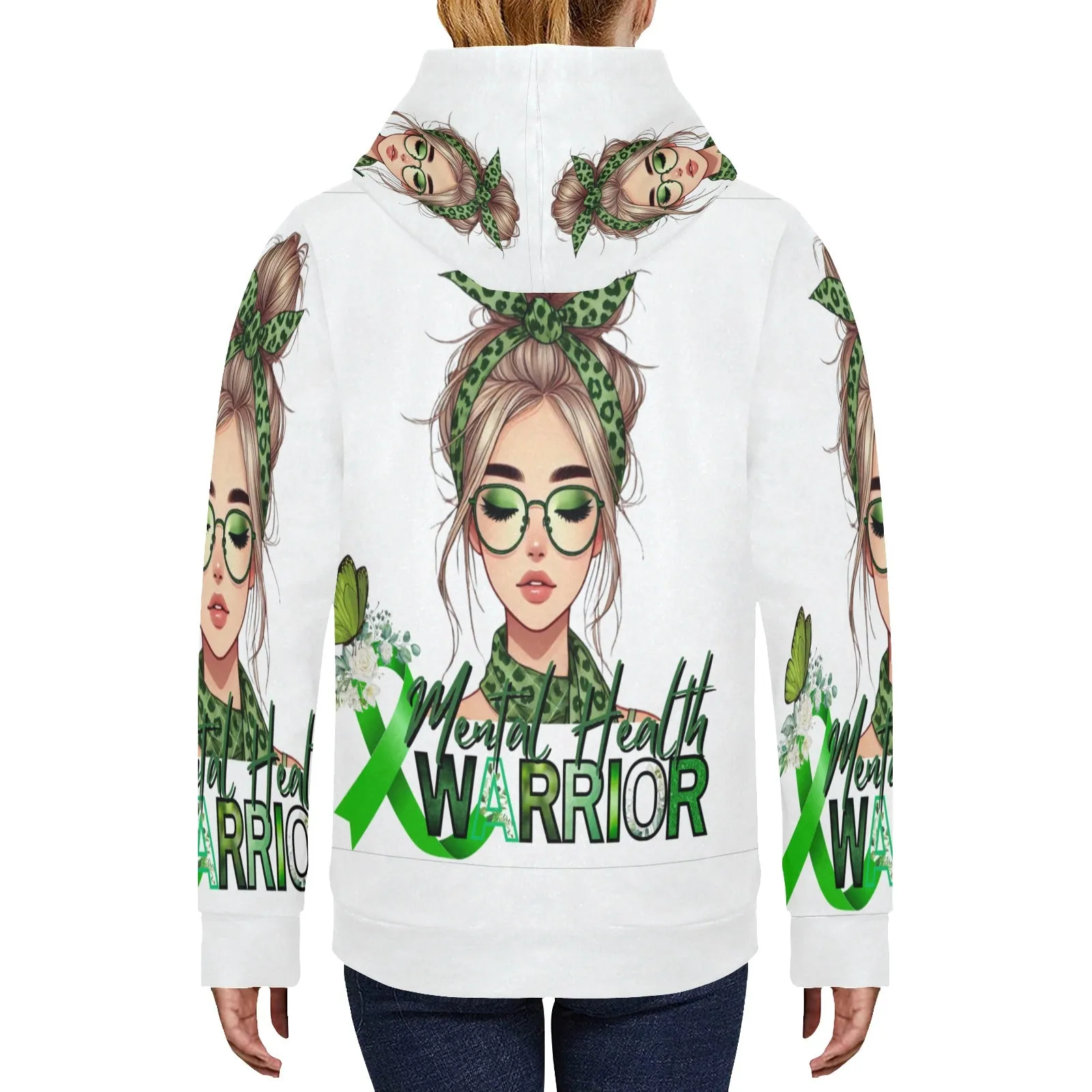 Women's Mental Health Warrior Fleece Hoodie