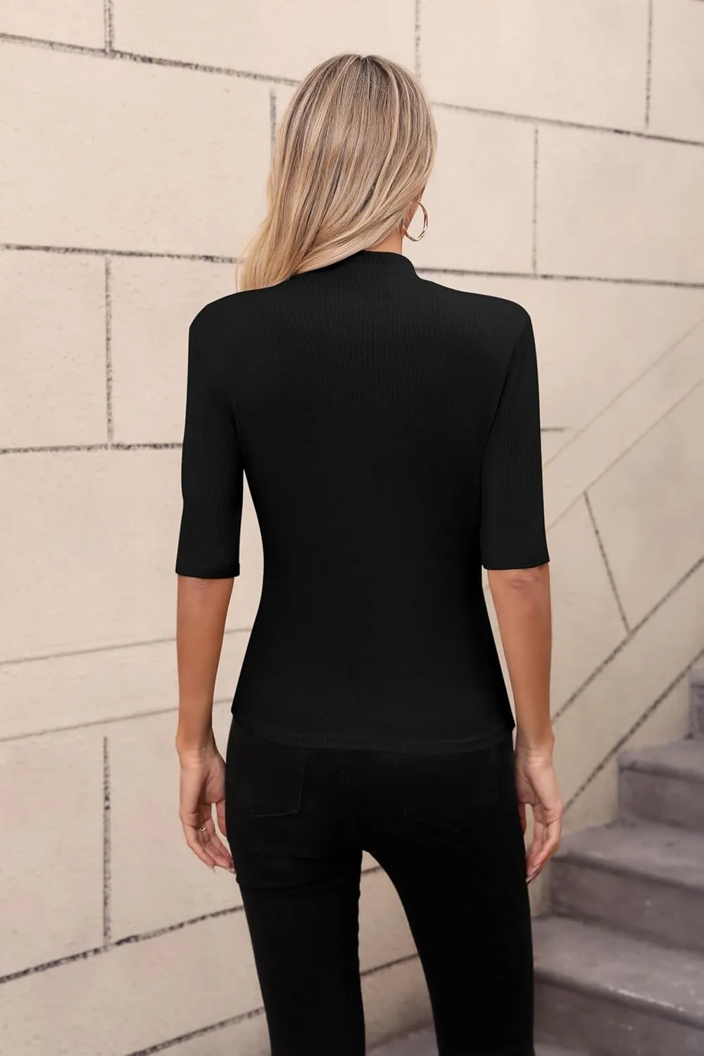 Womens Tops Summer Short Sleeve Shirts Business Dressy Casual T Shirts Tops for Women Trendy