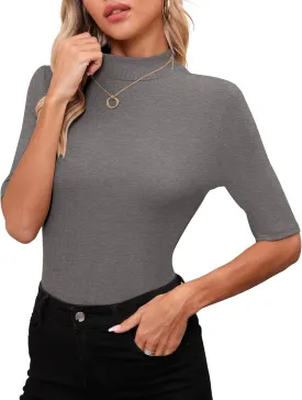 Womens Tops Summer Short Sleeve Shirts Business Dressy Casual T Shirts Tops for Women Trendy