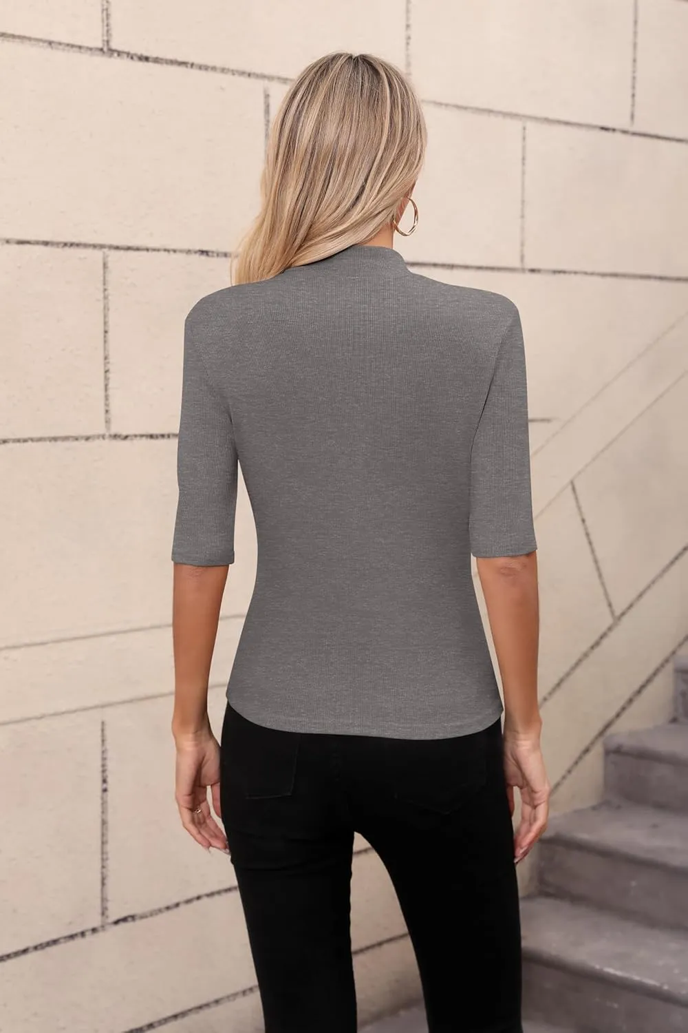 Womens Tops Summer Short Sleeve Shirts Business Dressy Casual T Shirts Tops for Women Trendy